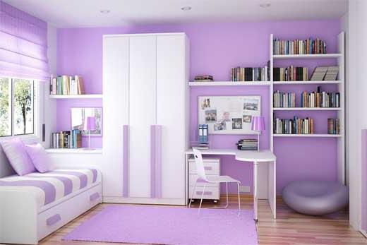 Diseño inusual: púrpura en el interior