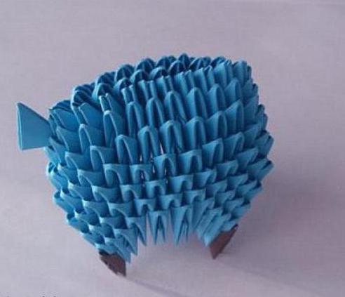 Esquemas de cabras de origami modulares y ovejas para principiantes