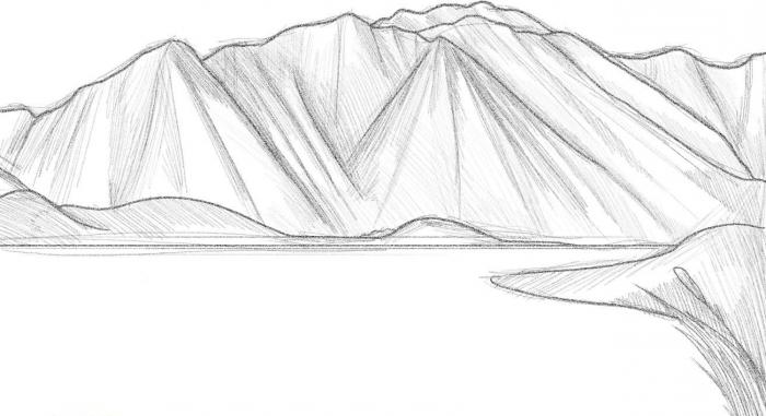 Cómo dibujar montañas con un simple lápiz
