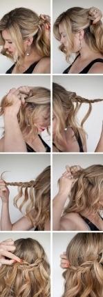 Una forma rápida de cómo tejer una cascada de peinado
