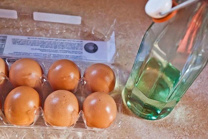 Huevo en vinagre contra hongos